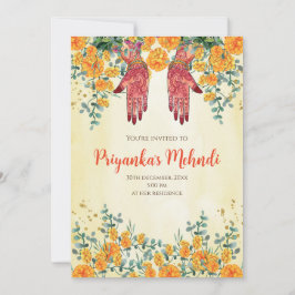 Uitnodigingen voor Henna-feest & Mehndi-feest uitn