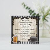 Uitnodigingen voor heren-ontgroening, versie 7 (Staand voorkant)