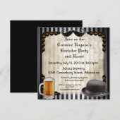 Uitnodigingen voor herenfeest, versie 7 (Voorkant / Achterkant)