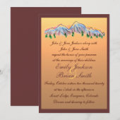 Uitnodigingen voor herfstbruiloft op basis van zon (Voorkant / Achterkant)