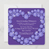 Uitnodigingen voor het 21e ioliet trouwjubileumfee (Achterkant)