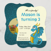 Uitnodigingen voor het afdrukken van cartoons op v (Voorkant / Achterkant)