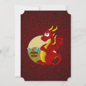 Uitnodigingen voor het afdrukken van cartoons op v (Achterkant)