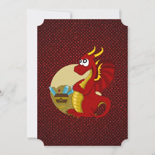 Uitnodigingen voor het afdrukken van cartoons op v (Achterkant)