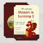 Uitnodigingen voor het afdrukken van cartoons op v (Voorkant / Achterkant)