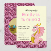 Uitnodigingen voor het afdrukken van cartoons op v (Voorkant / Achterkant)