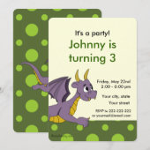 Uitnodigingen voor het afdrukken van cartoons op v (Voorkant / Achterkant)