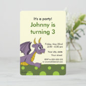 Uitnodigingen voor het afdrukken van cartoons op v (Staand voorkant)