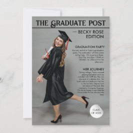 Uitnodigingen voor het afstuderen van tijdschrifte