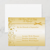 Uitnodigingen voor het beantwoorden van hernieuwde (Voorkant / Achterkant)