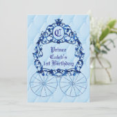 Uitnodigingen voor het Blue Royal Crown Carriage-f (Staand voorkant)