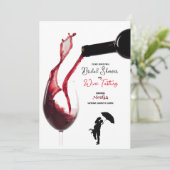 Uitnodigingen voor het branden van gebrande wijn (Staand voorkant)