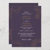 Uitnodigingen voor het bruiloft van Rustic Lace (Voorkant / Achterkant)