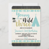 Uitnodigingen voor het derde verjaardag van Tribal (Voorkant)