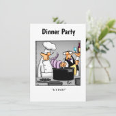 Uitnodigingen voor het diner (Staand voorkant)