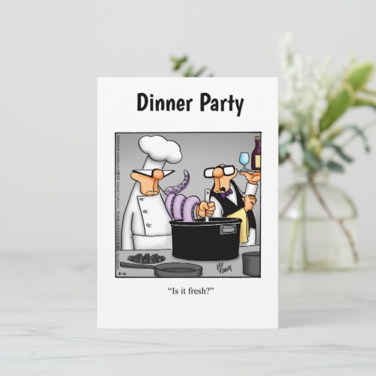 Uitnodigingen voor het diner (Staand voorkant)