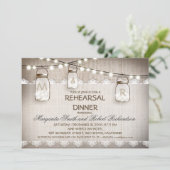 Uitnodigingen voor het diner van Burlap and Mason (Staand voorkant)