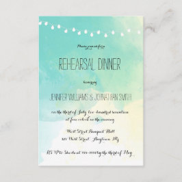 Uitnodigingen voor het diner van de repetitie van