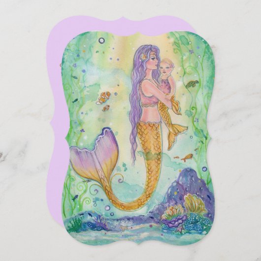 Uitnodigingen voor het douchen van baby's uit de m (Voorkant / Achterkant)