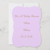 Uitnodigingen voor het douchen van baby's uit de m (Achterkant)