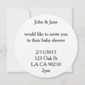 uitnodigingen voor het douchen van ladybug (Achterkant)