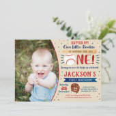 Uitnodigingen voor het eerste verjaardagsfeest van (Staand voorkant)