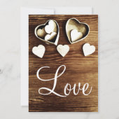 Uitnodigingen voor het huwelijk in Rustic Country  (Achterkant)