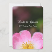  uitnodigingen voor het huwelijk met roze roze roz (Achterkant)