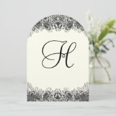 Uitnodigingen voor het huwelijk tussen zwarte en i (Staand voorkant)