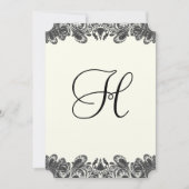 Uitnodigingen voor het huwelijk tussen zwarte en i (Voorkant)