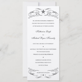 Uitnodigingen voor het huwelijk van de zwarte en C