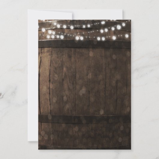 Uitnodigingen voor het huwelijk van een landelijke (Achterkant)