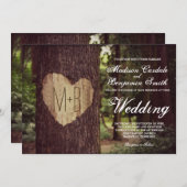 Uitnodigingen voor het inbrengen van een carved He (Voorkant / Achterkant)