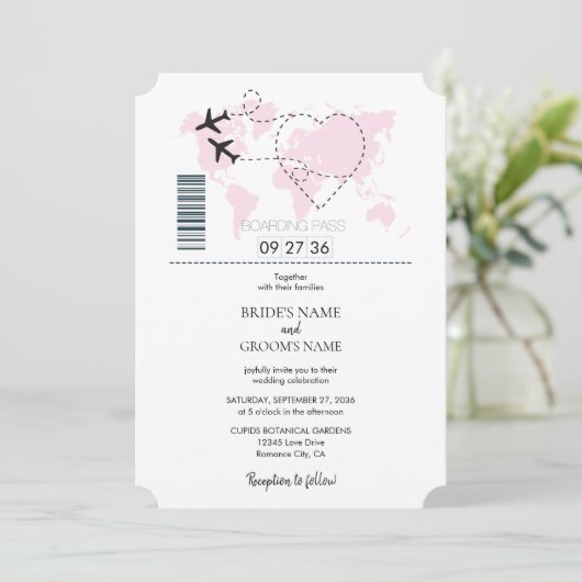 Uitnodigingen voor het instappen van passages (Staand voorkant)