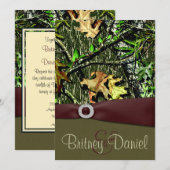 Uitnodigingen voor het jagen van Camo Wedding (Voorkant / Achterkant)