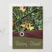 Uitnodigingen voor het jagen van Camo Wedding (Voorkant)