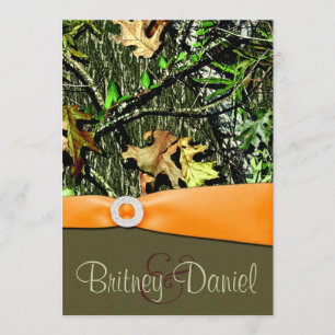 Uitnodigingen voor het jagen van Camo Wedding