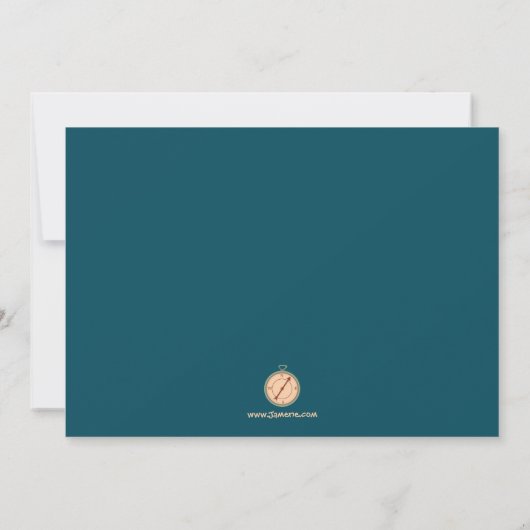 Uitnodigingen voor het kampeerfeest van jongens (Achterkant)