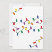 Uitnodigingen voor het kerstfeest Holly Jolly (Achterkant)