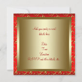 Uitnodigingen voor het kerstfeest van Red Gold Cor (Achterkant)