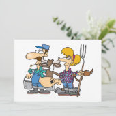 Uitnodigingen voor het kweken van kuilen (Staand voorkant)