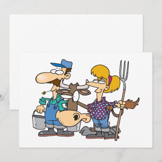 Uitnodigingen voor het kweken van kuilen (Voorkant / Achterkant)