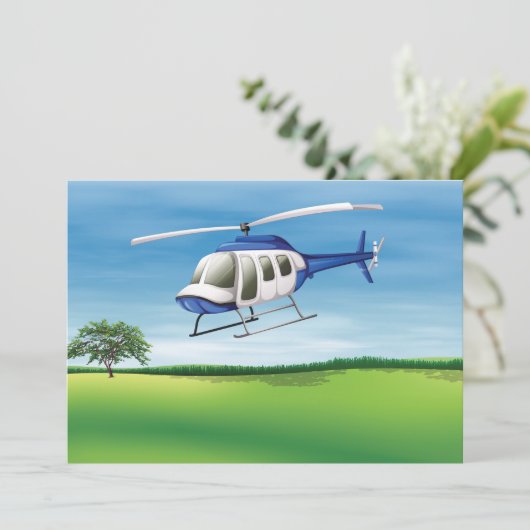 Uitnodigingen voor het landen van helikopters (Staand voorkant)