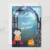 Uitnodigingen voor het Little Vampire Dracula Hall (Achterkant)