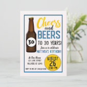 Uitnodigingen voor het mannen van de Cheers and Be (Staand voorkant)