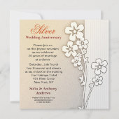 Uitnodigingen voor het ontwerpen van een zilveren (Voorkant)