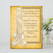  uitnodigingen voor het ribbon- en goudhuwelijk (Staand voorkant)