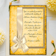  uitnodigingen voor het ribbon- en goudhuwelijk