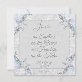 Uitnodigingen voor het strandhuwelijk (Achterkant)