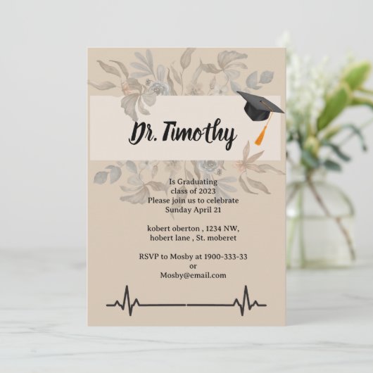 Uitnodigingen voor het studeren van studenten voor (Staand voorkant)